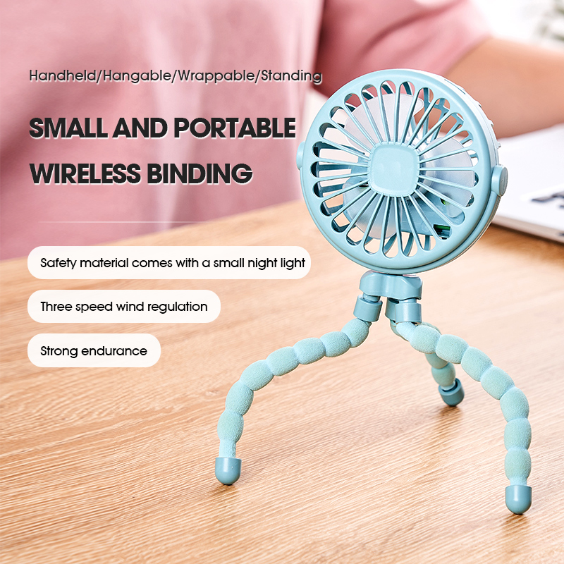 Oscillating Fan Clip - HOMEFISH Tragbarer Kinderwagen-Ventilator Oszillierender Clip-On Mini-Ventilator