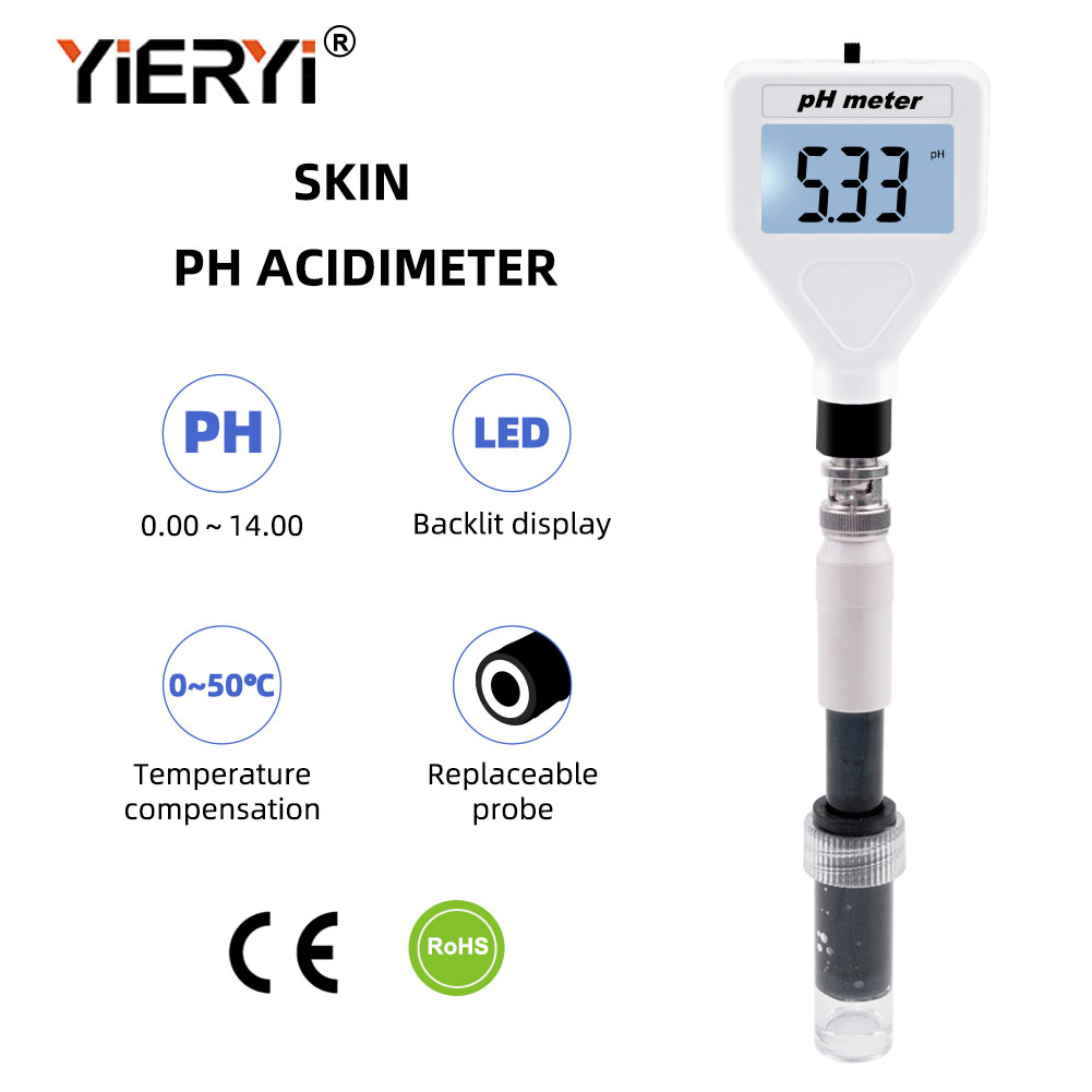 Ph Up Down Solution - Yieryi Digitales Haut- und Kosmetik-pH-Meter, hohe