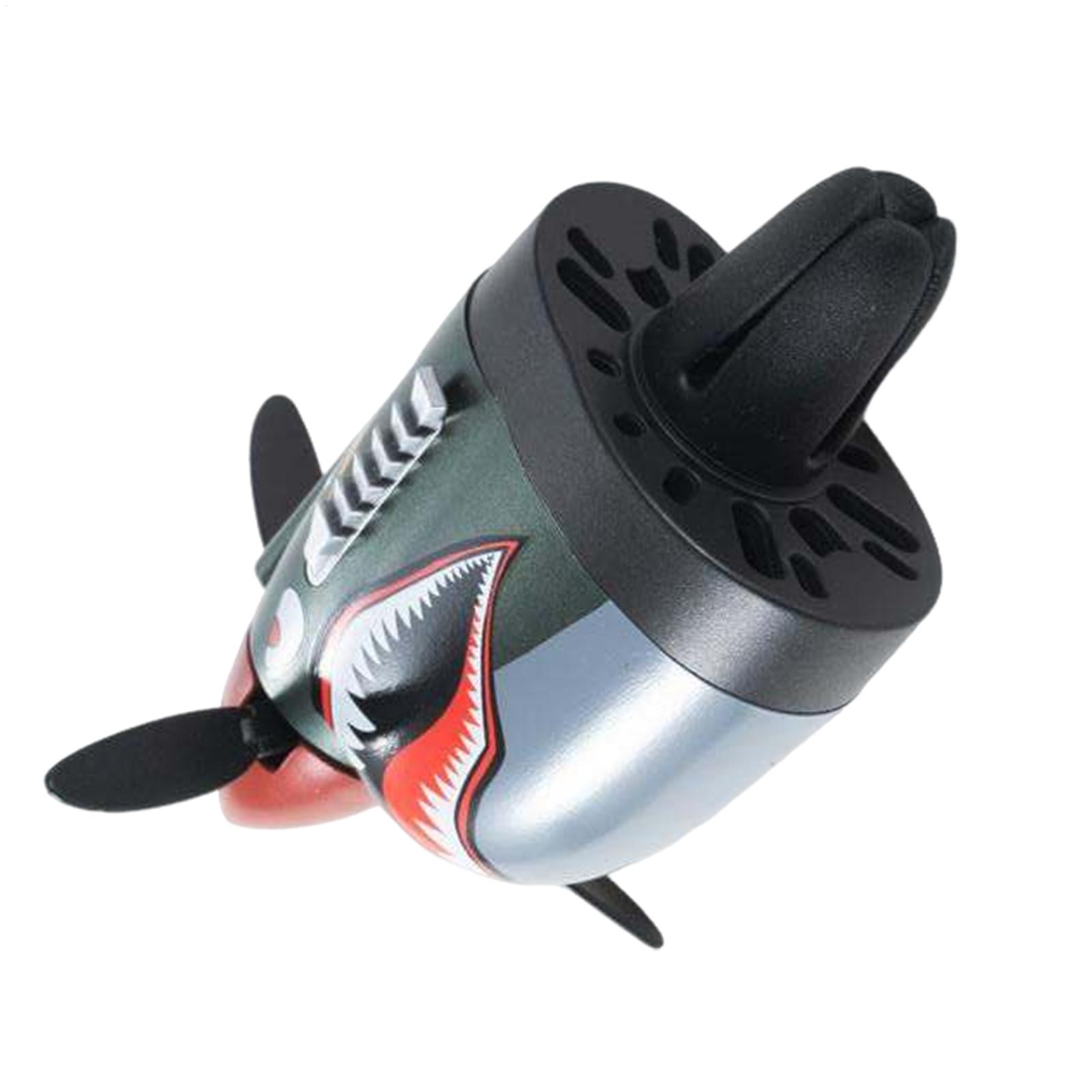 Oscillating Fan Clip - Auto-Lufterfrischer mit Rotierendem Propeller, Automotive Luftauslass-Ventilator,