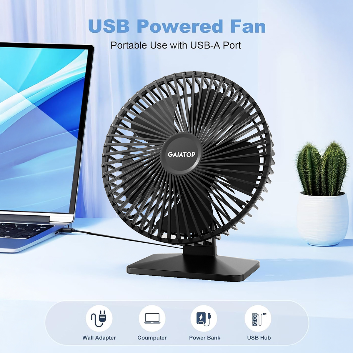 GAIATOP Schreibtischventilator – Oscillating Fan Clip Bewertung und Preis