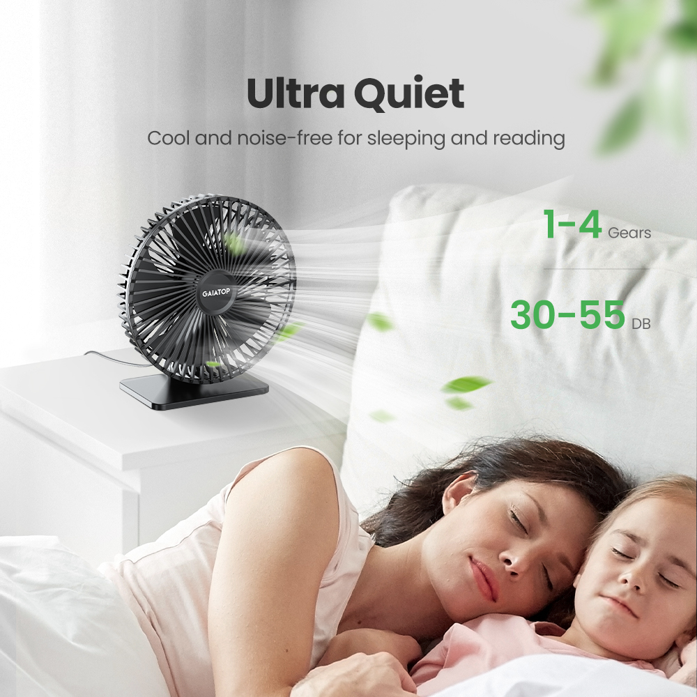 GAIATOP Schreibtischventilator – Oscillating Fan Clip Bewertung und Preis