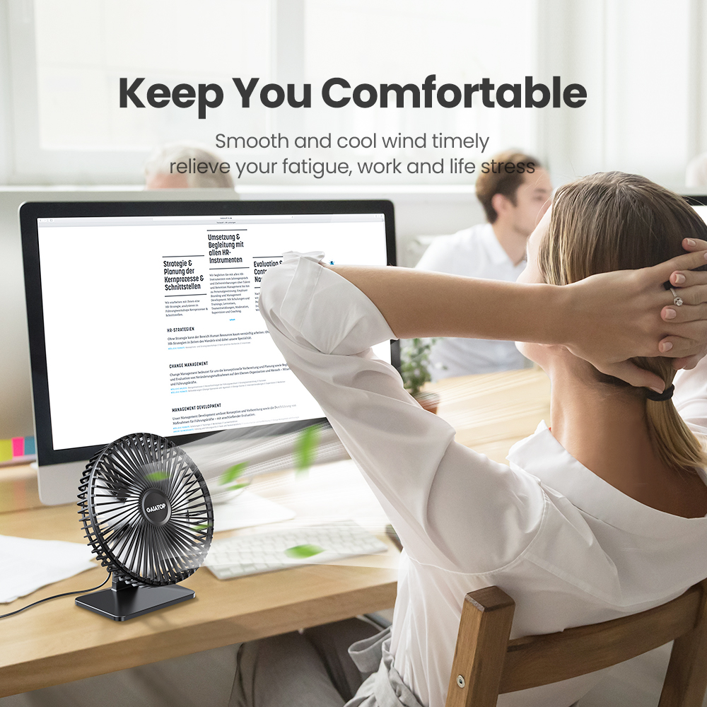 GAIATOP Schreibtischventilator – Oscillating Fan Clip Bewertung und Preis