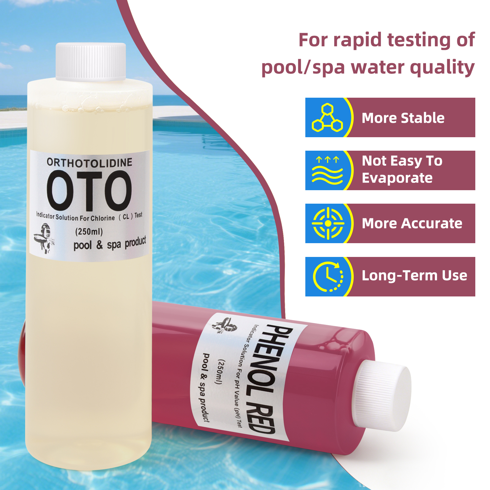 250ml Pool-Wassertestkit PH-In – Ph Up Down Solution Bewertung und Preis